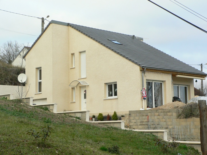 Maison contemporaine dessinée par DessineNousUneMaison.com en Auvergne